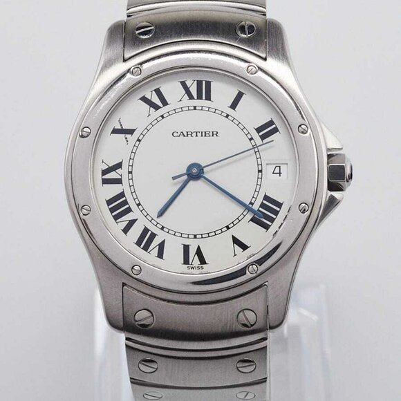 Cartier 33m Stainless Steel Stantos Ronde Automatic Watch - Picture 1 of 7